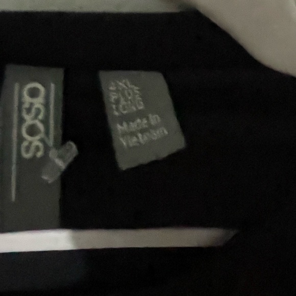 - ASOS Plus size  Pullover Black Sequin Top - Picture 7 of 7